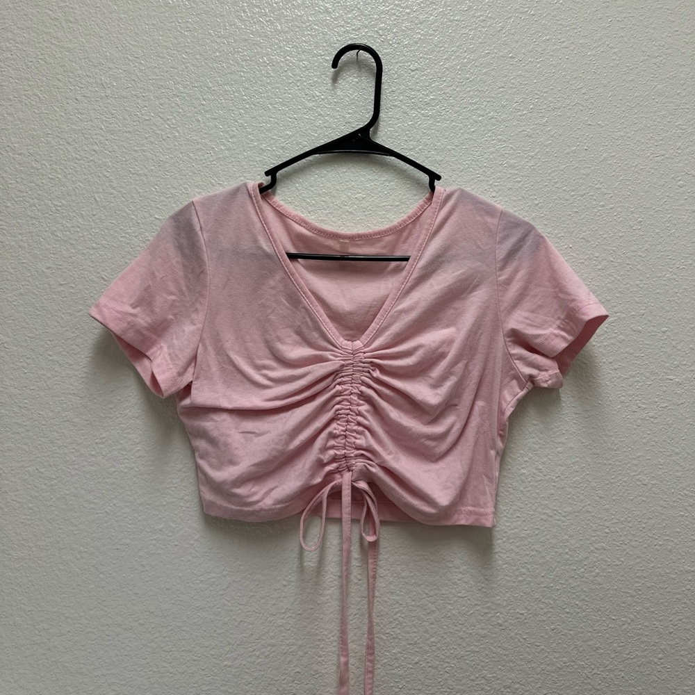 Pink Crop top 💗